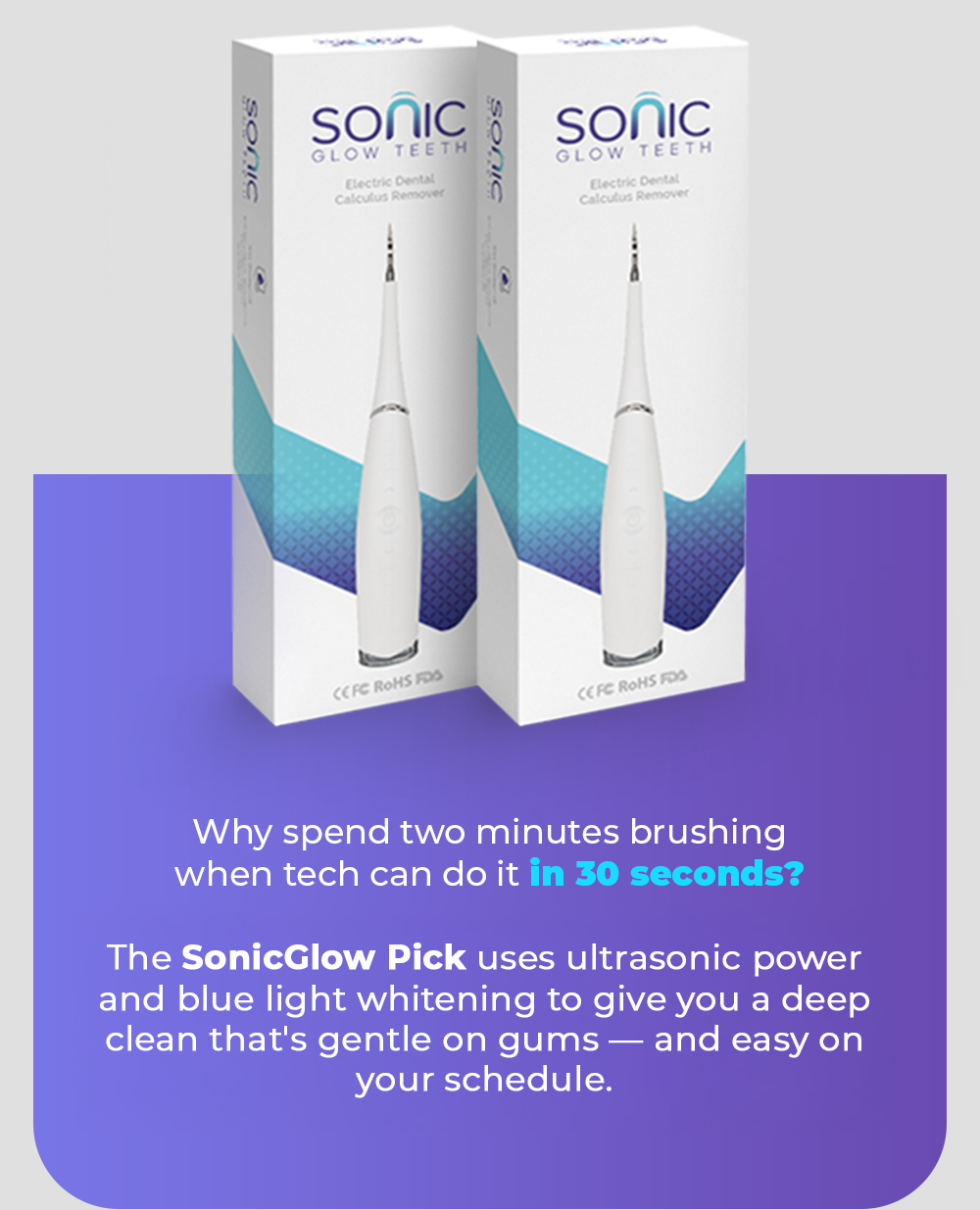 Why spend two minutes brushing when tech can do it in 30 seconds?