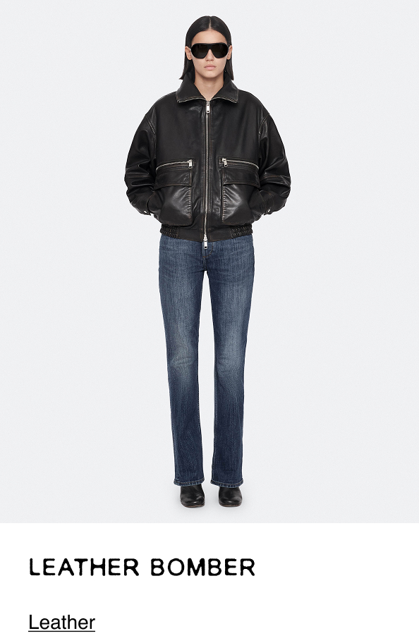 Elisa Leather Bomber Jacket