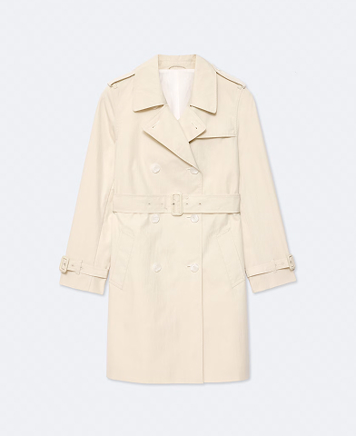 Leonard Double-Breasted Cotton Trench Coat