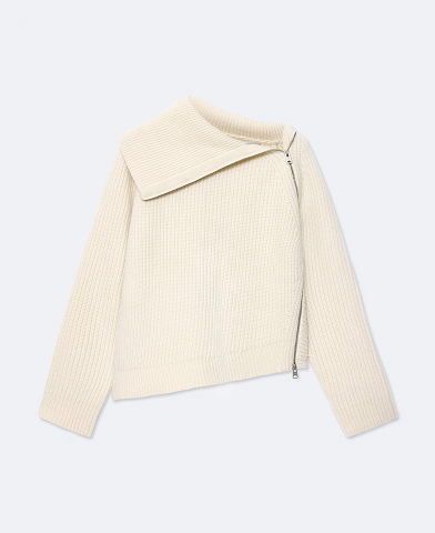 Cleo Relaxed-Fit Funnel-Neck Jumper