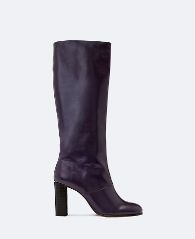 Marisa Leather Heeled Knee-High Boots