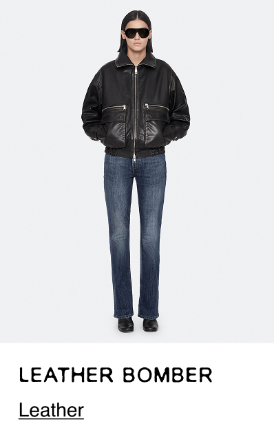 Elisa Leather Bomber Jacket