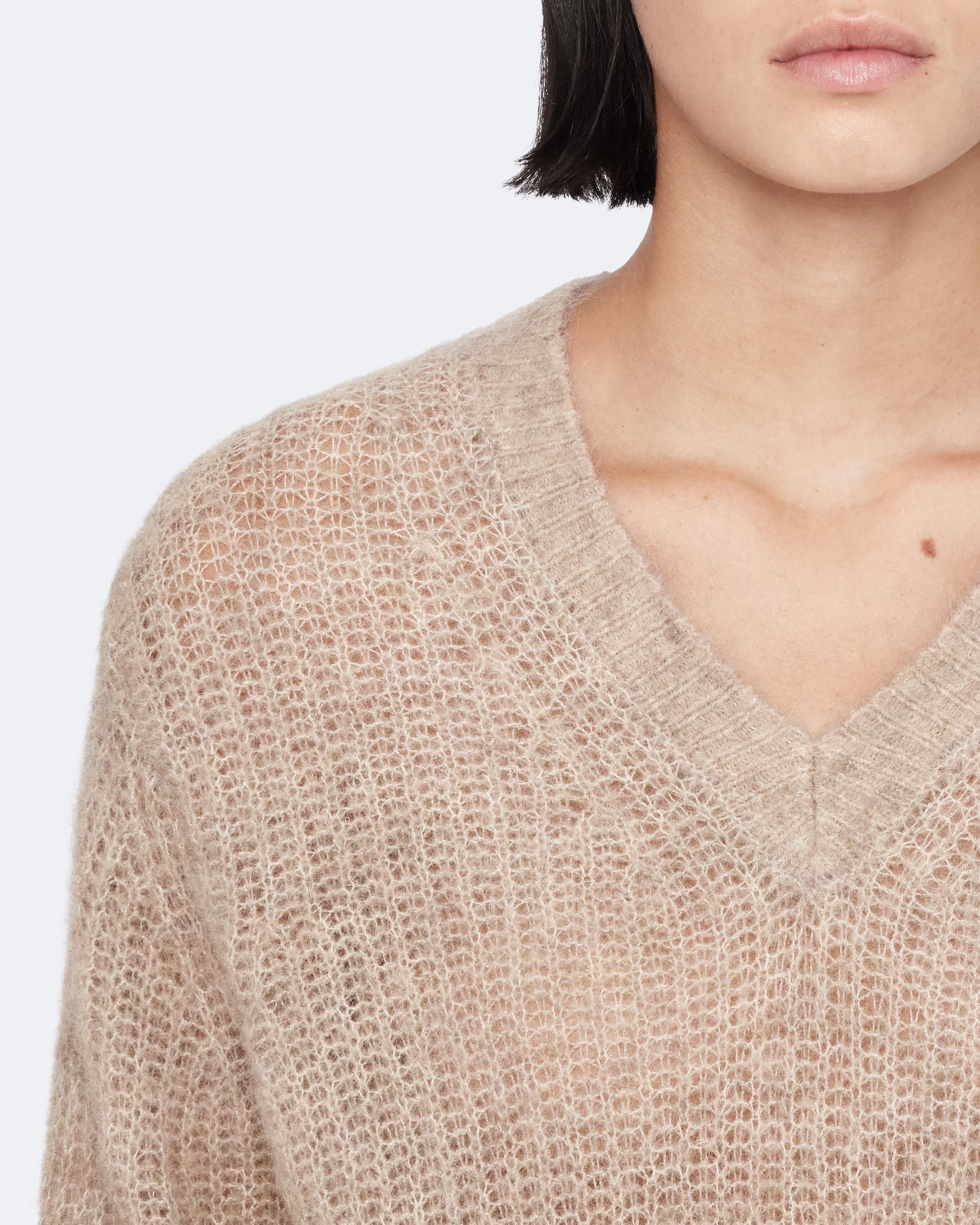 Mabel Alpaca-Blend V-Neck Jumper