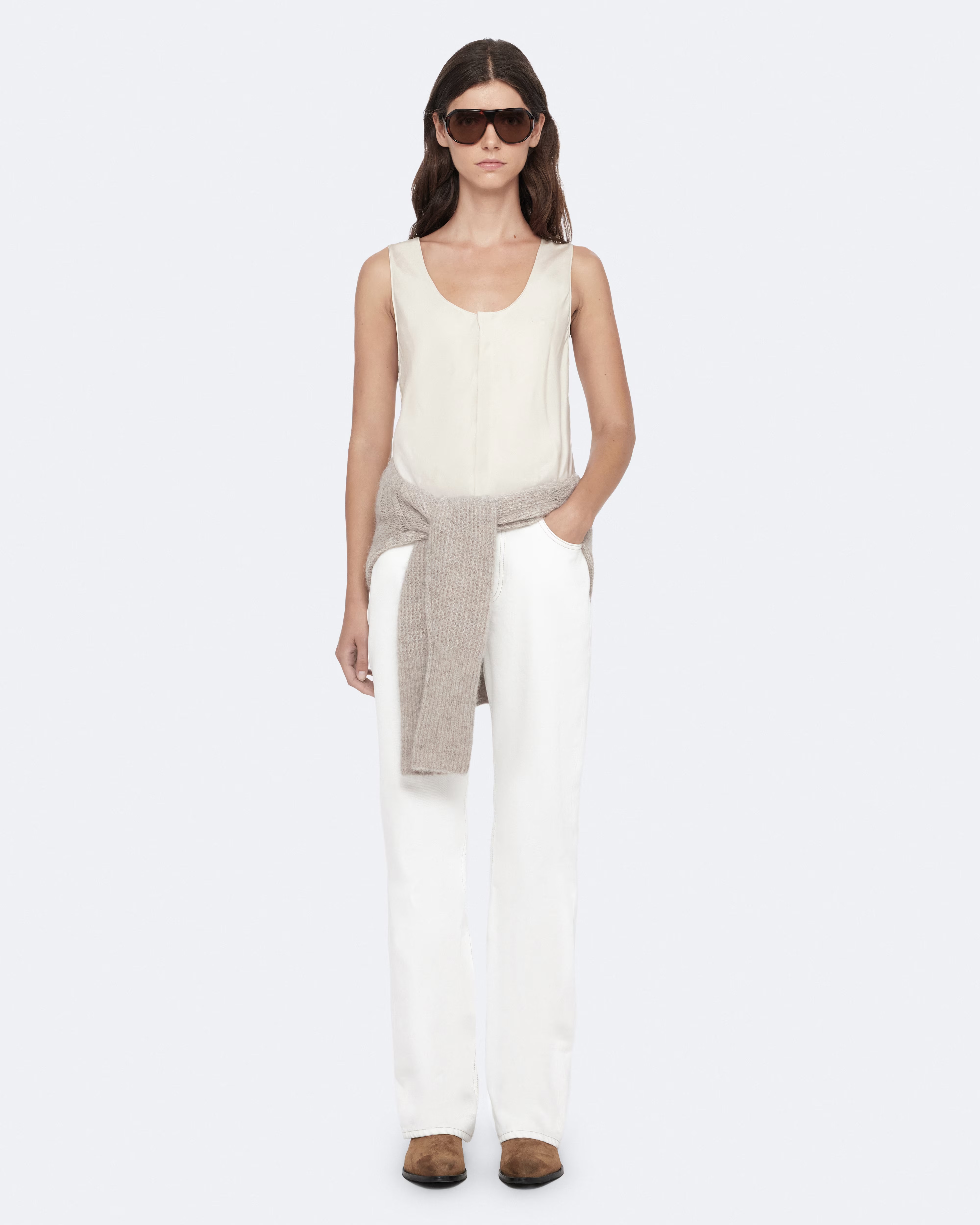 Mabel Alpaca-Blend V-Neck Jumper