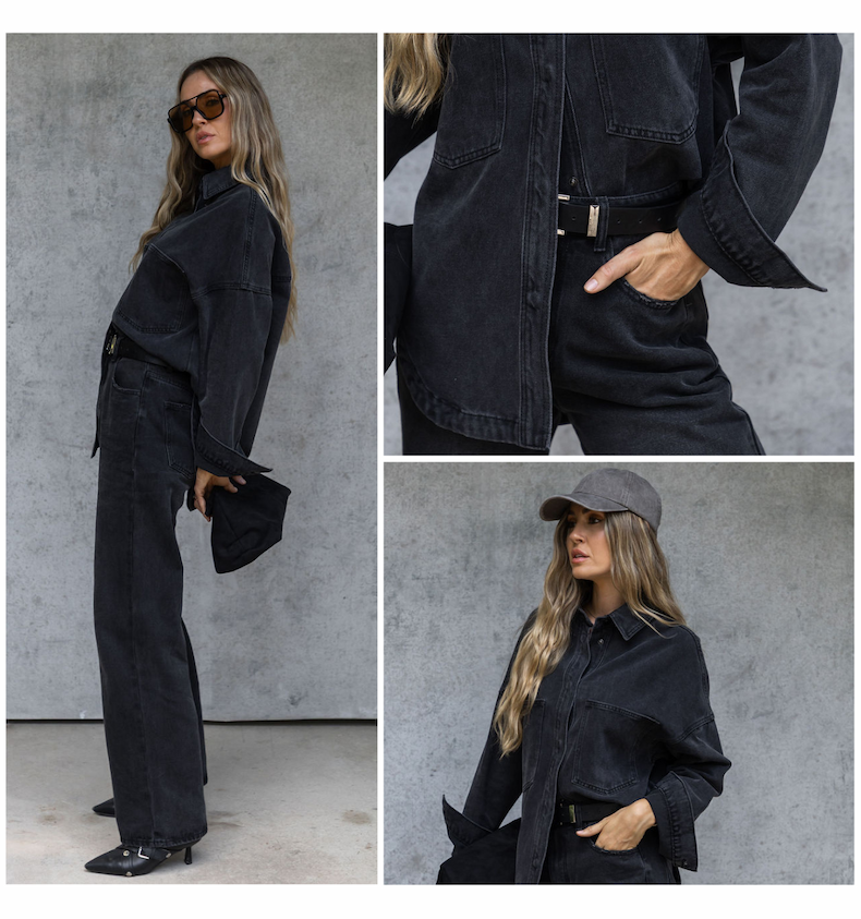 Black Wash Denim