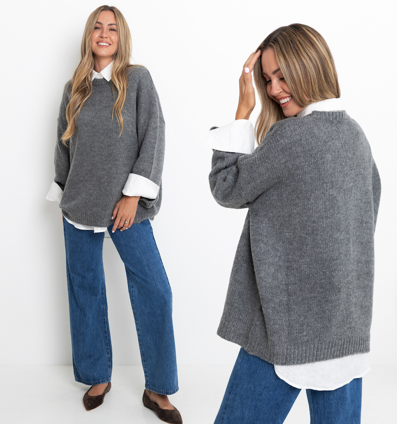 Charcoal Knit