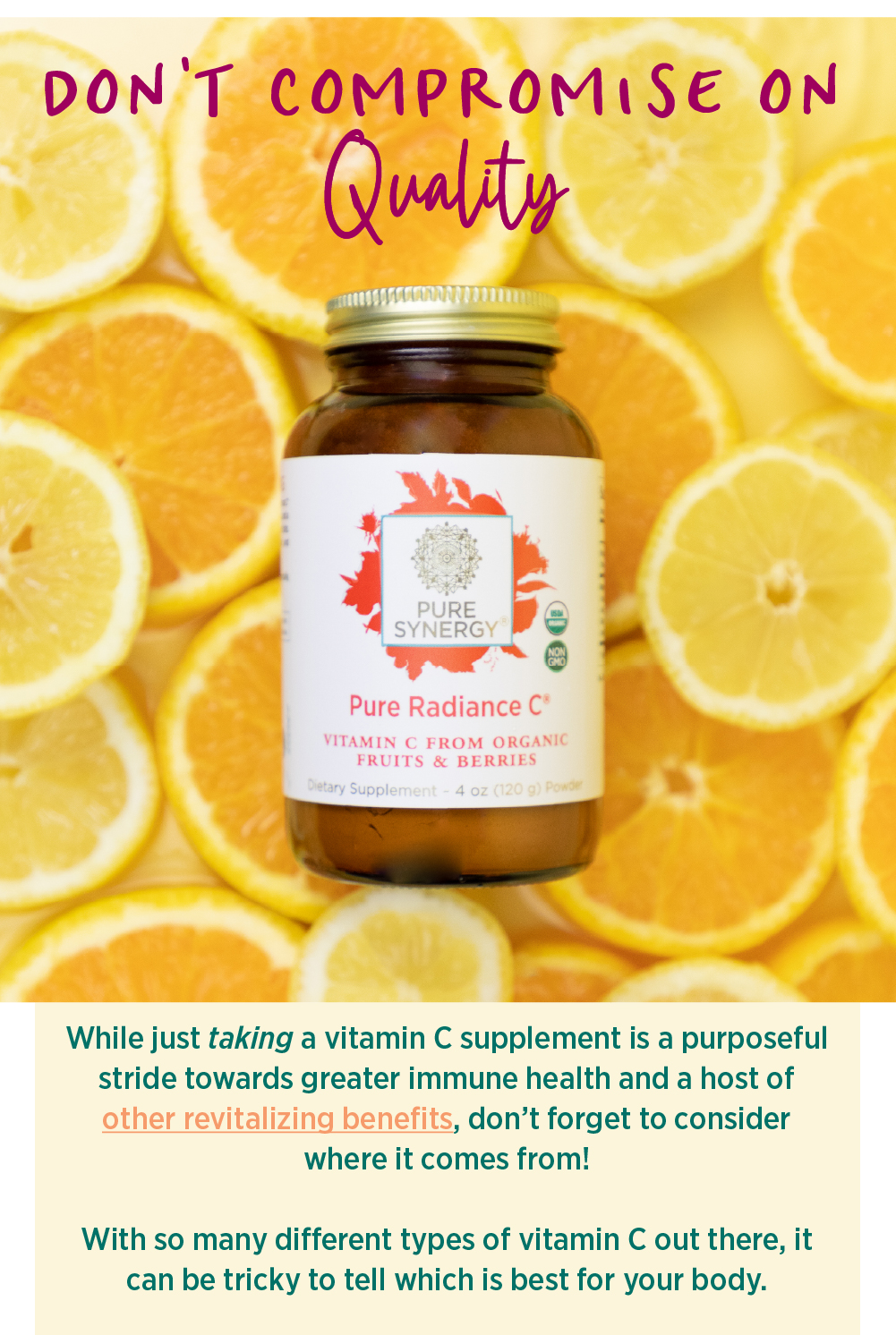 Your guide to quality vitamin C 🍊 Pure Synergy