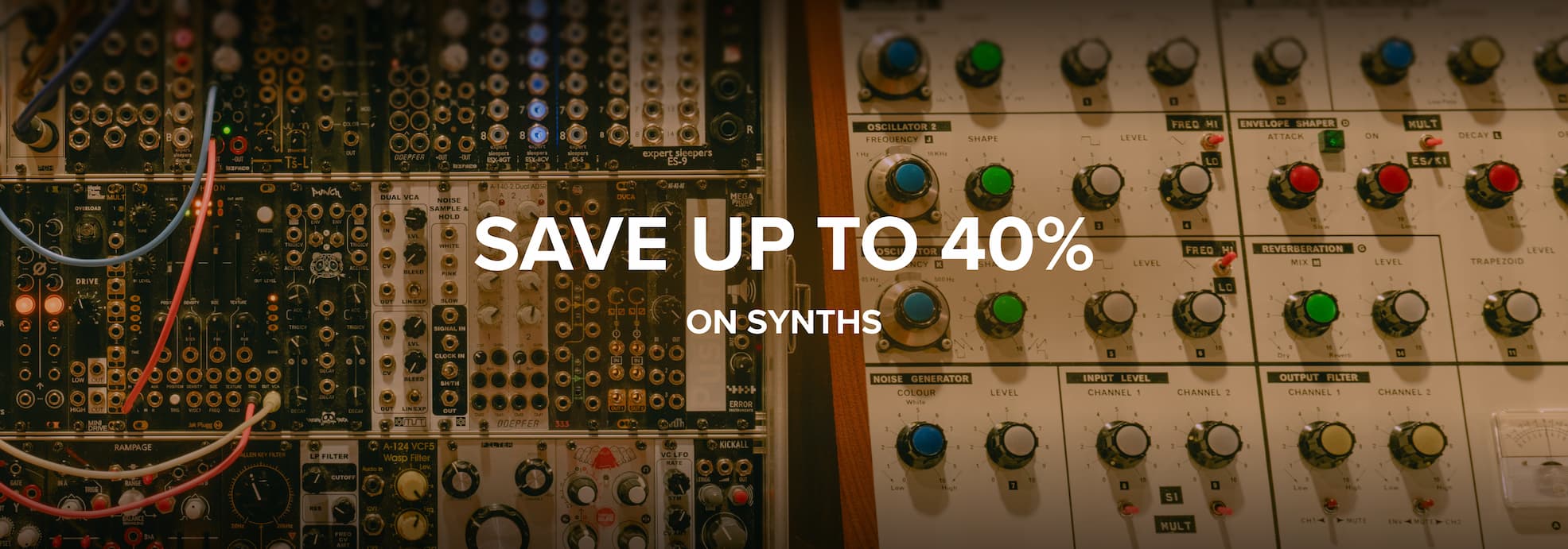 Save up to 40% on synths