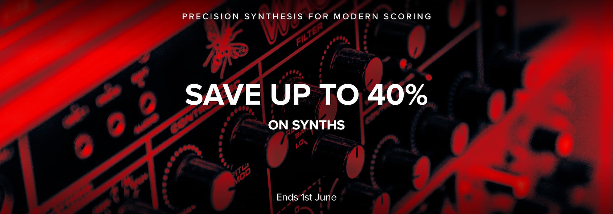 Save up to 40% on synths