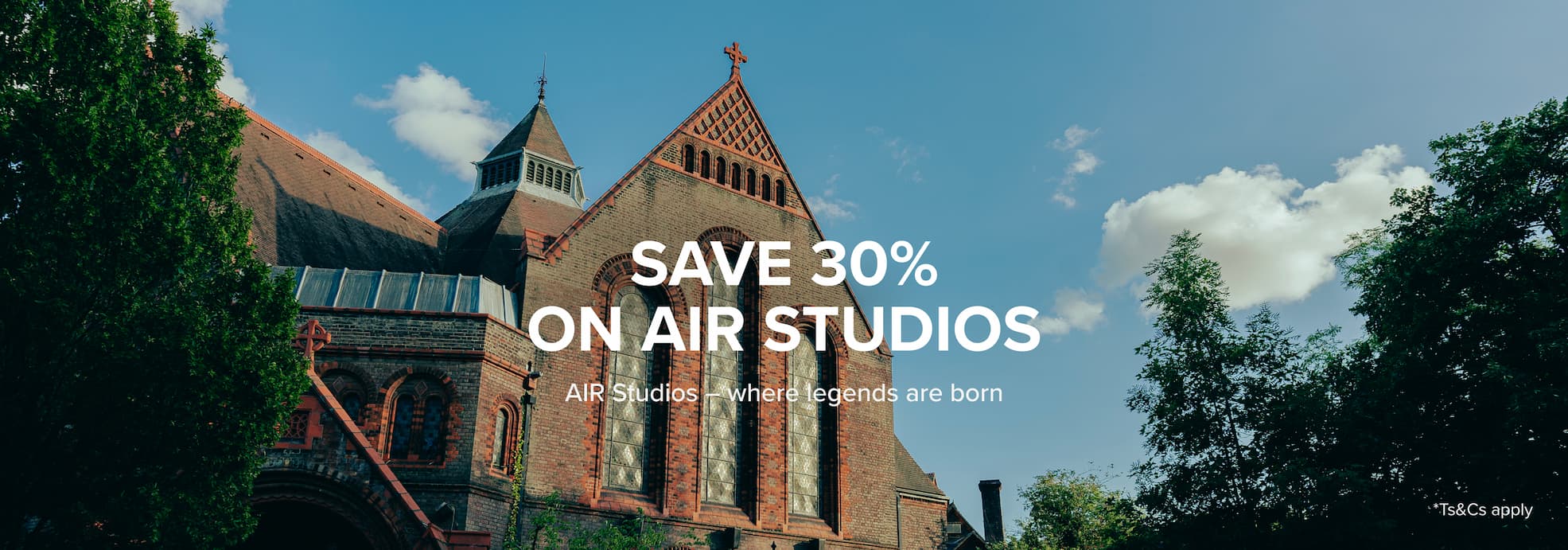 Save 30% on AIR Studios