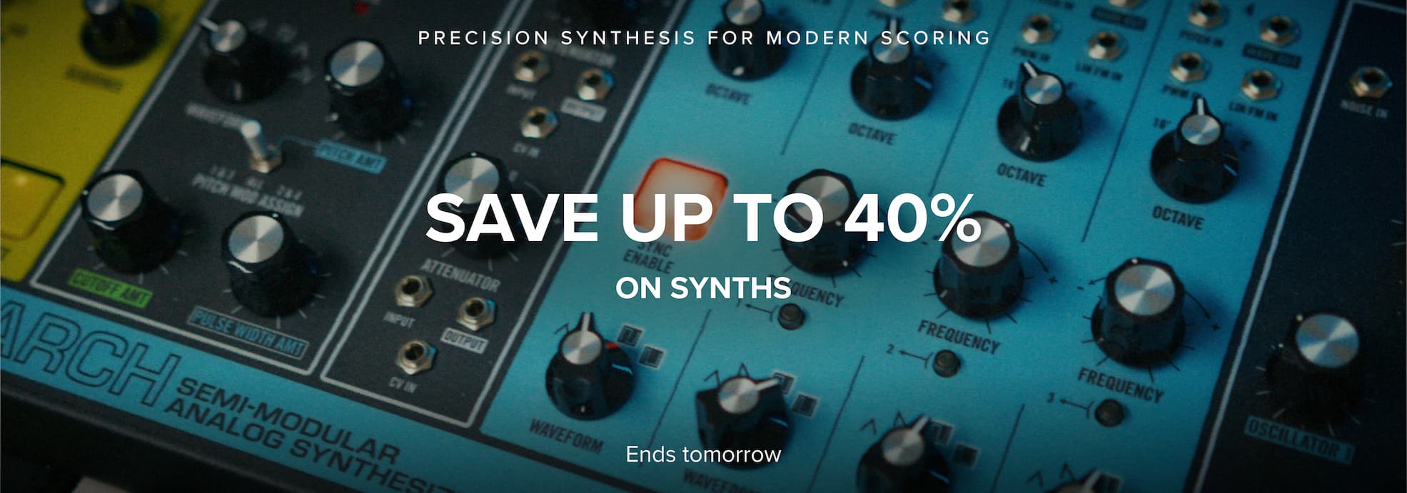 Save up to 40% on synths