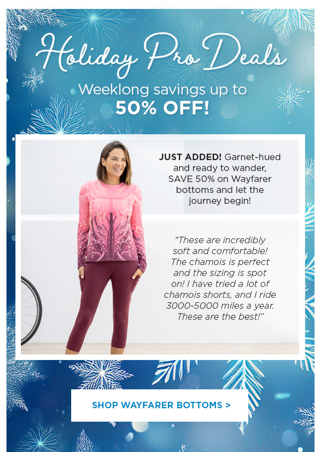 CYBER WEEK BOTTOMS AT 50% >