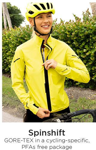 Spinshift GORE-TEX in a cycling-specific, PFAs free package SHOP NOW
