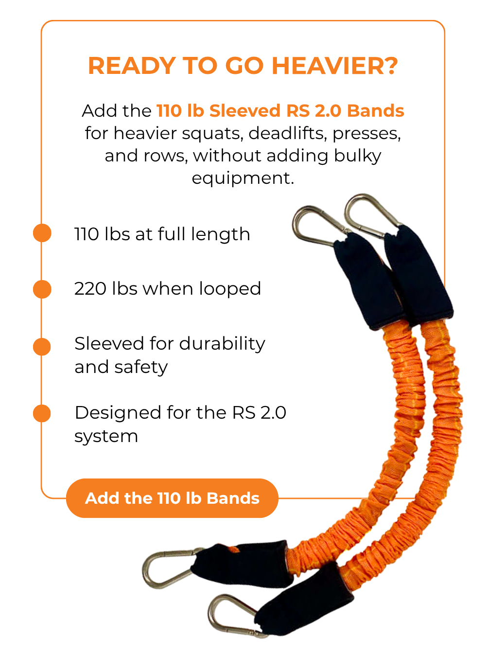 Add the 110 lb Bands