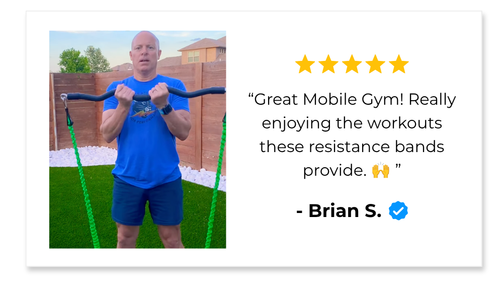 “Great Mobile Gym! Really enjoying the workouts these resistance bands provide. 🙌 ”