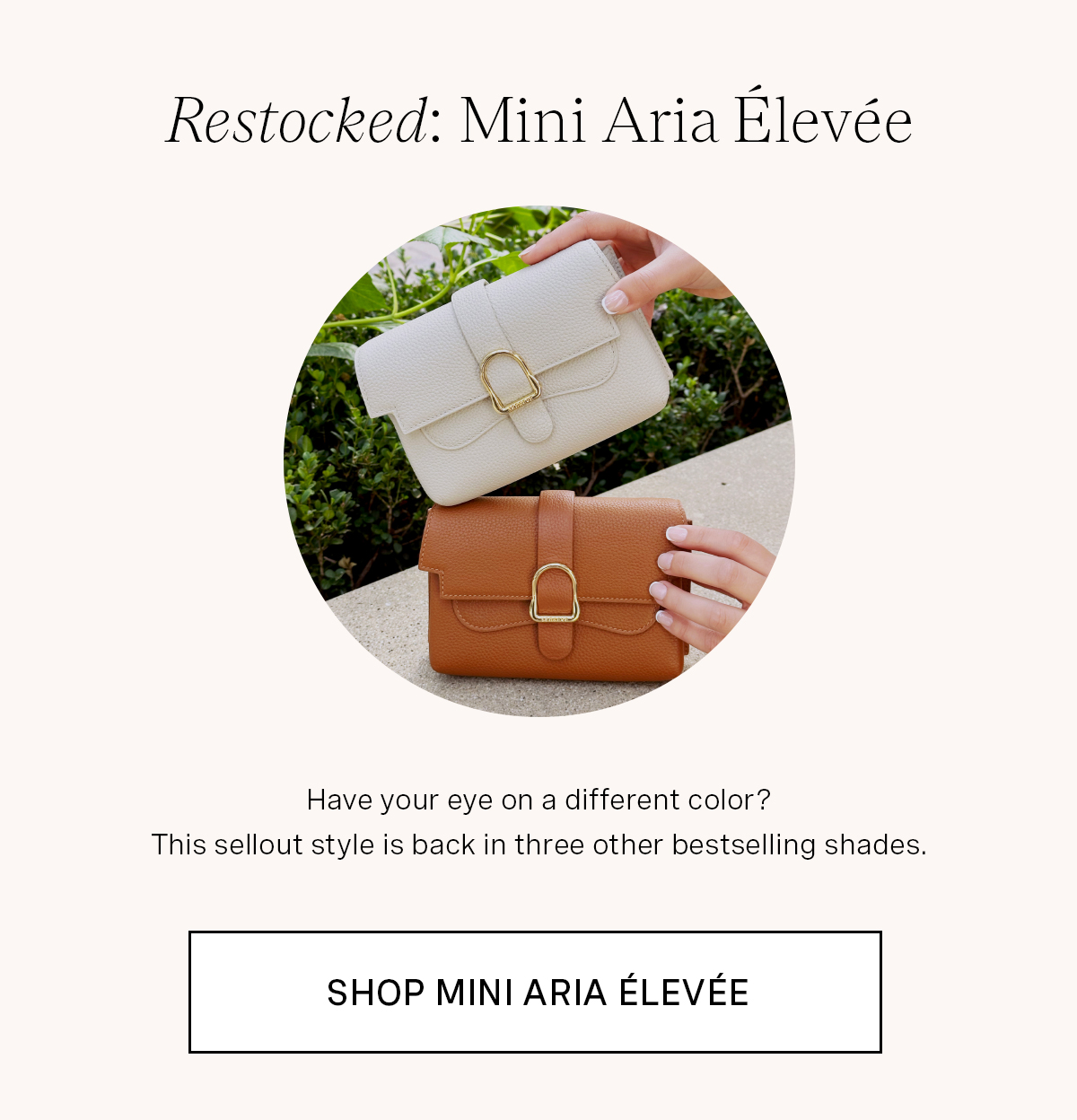 Mini Aria Elevee Restock