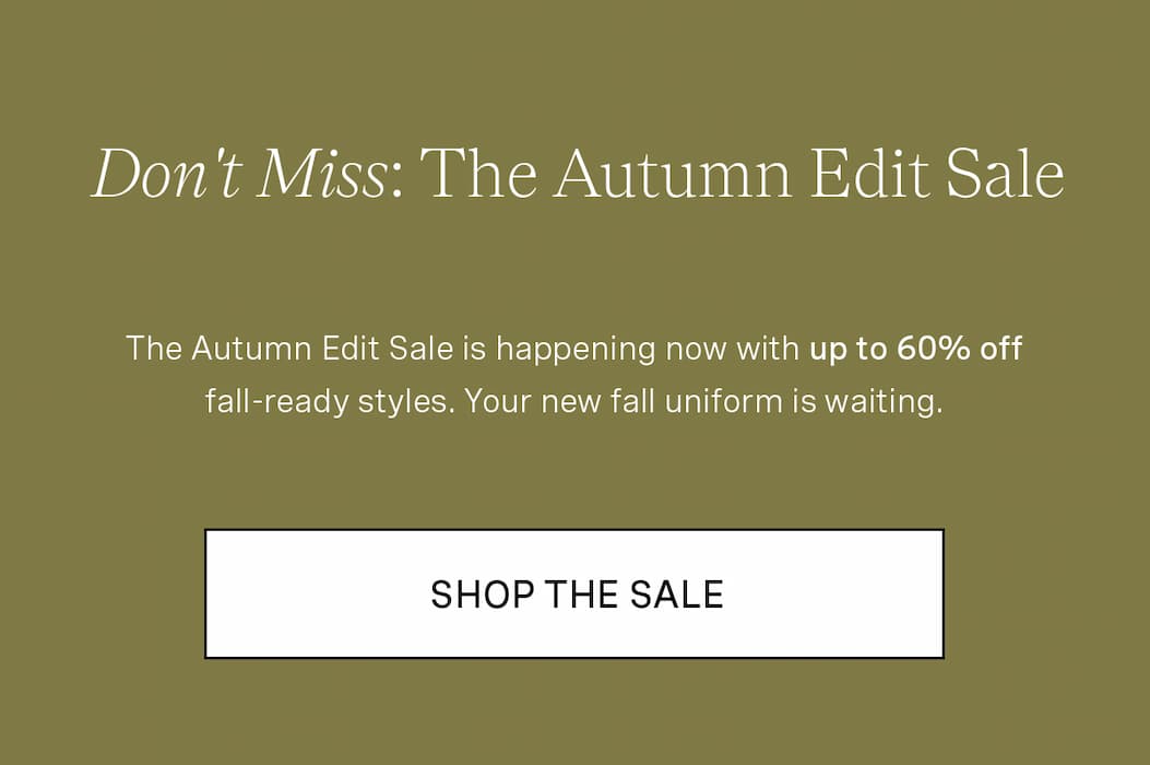Autumn Edit Sale