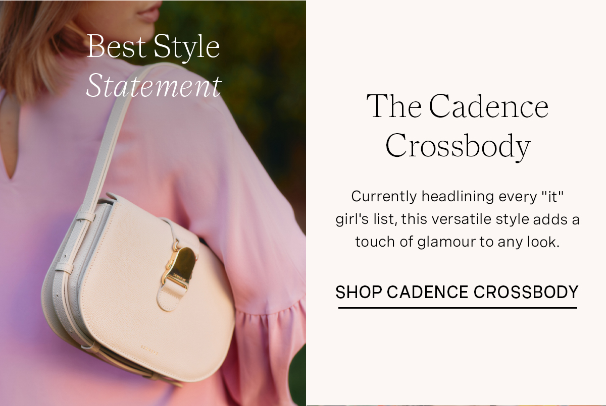 Cadence Crossbody In Pebbled Cream