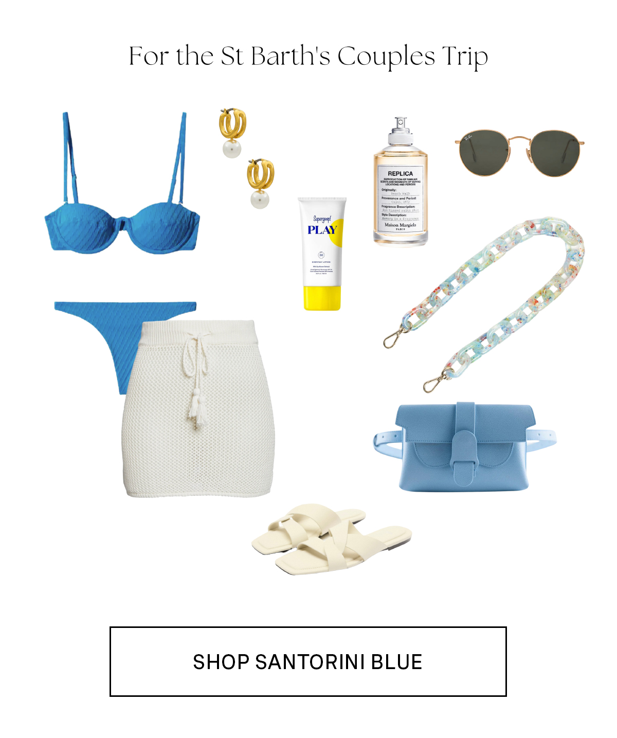 Aria Belt Bag in Santorini Blue