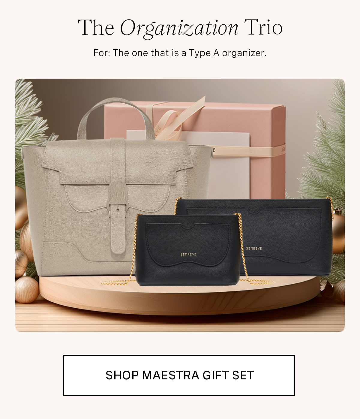 Maestra Gift Set in Pebbled Sand