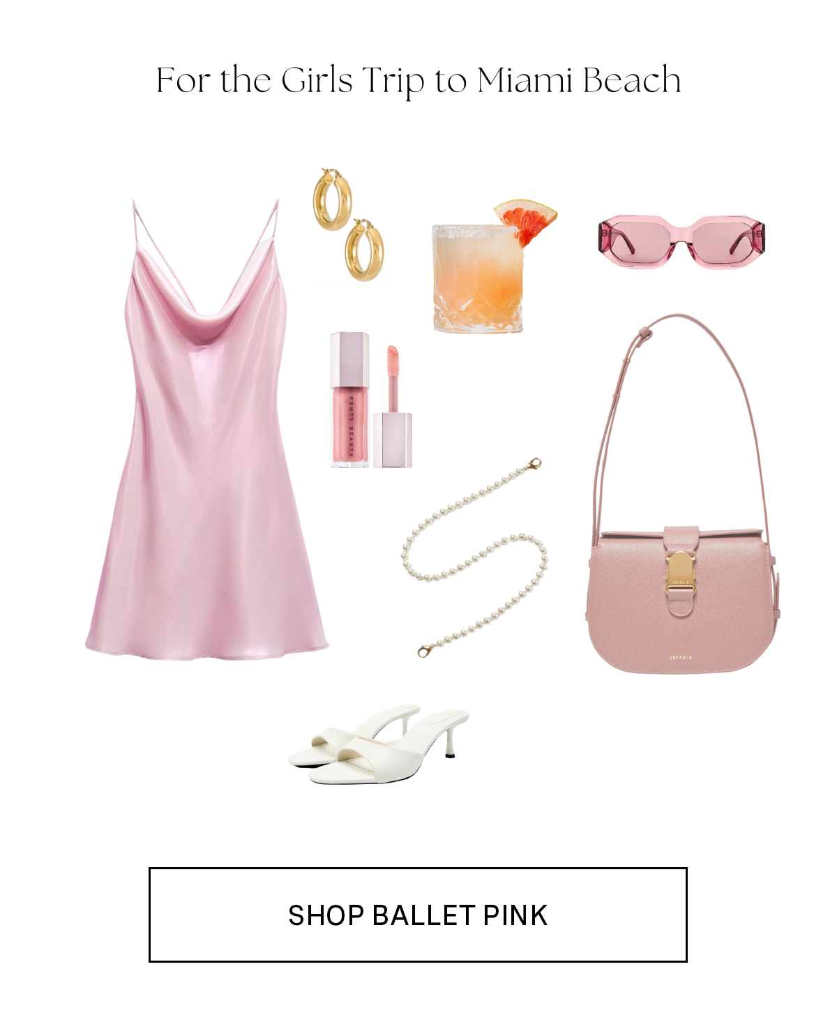 Cadence Crossbody in Ballet Pink