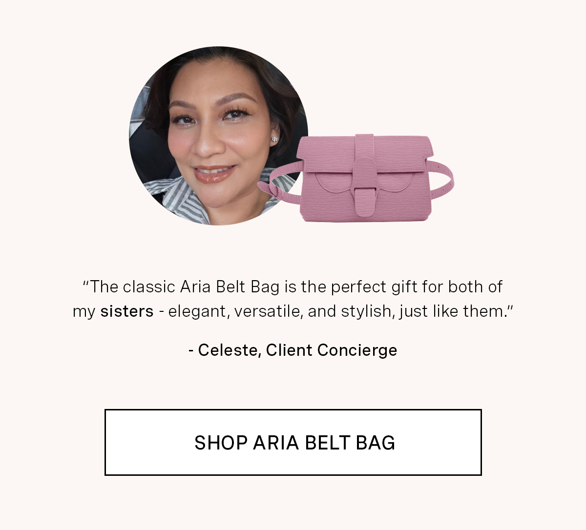 Aria Belt Bag in Mimosa