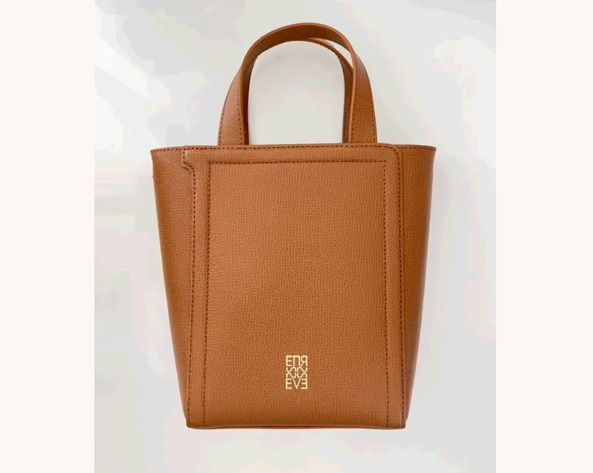 Mini Tempo Tote in Chestnut