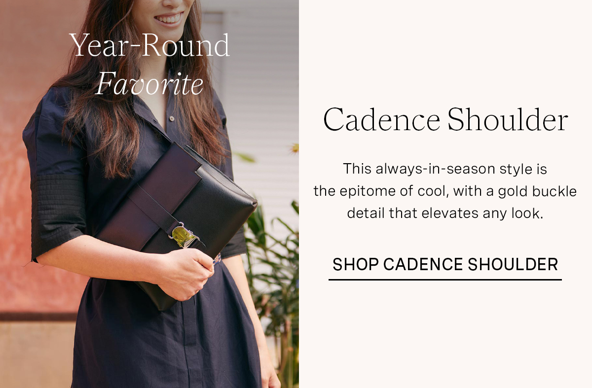 Cadence Shoulder in Pebbled Noir