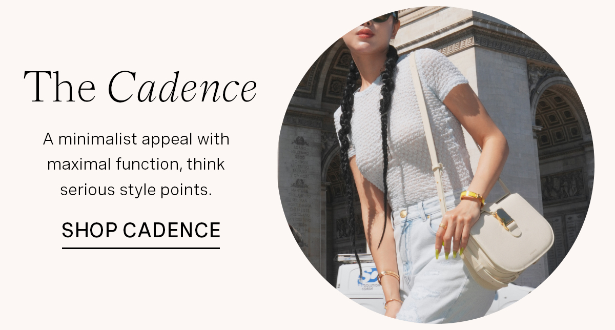 The Cadence Crossbody in Pebbled Cream