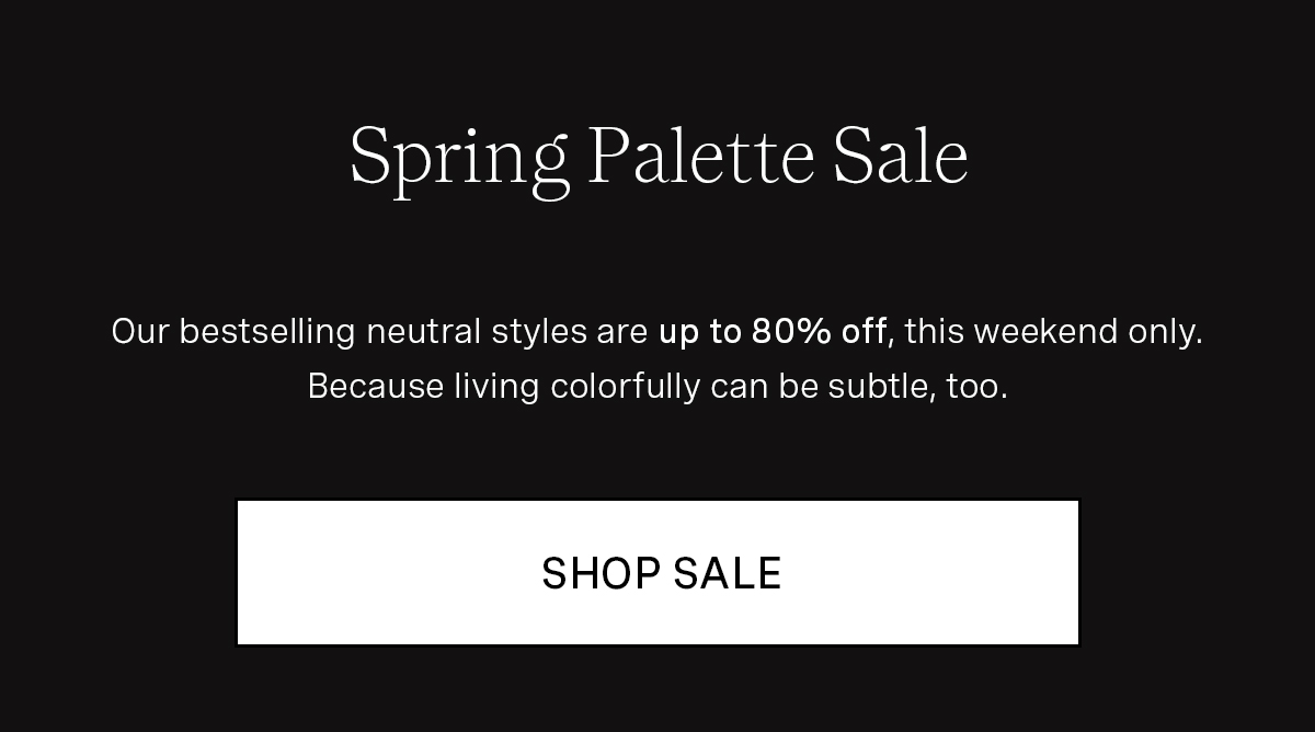 Spring Palette Sale