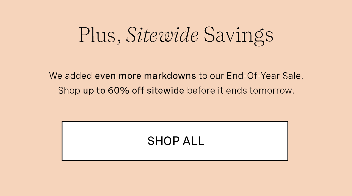 Shop up to 60% Off Sitewide
