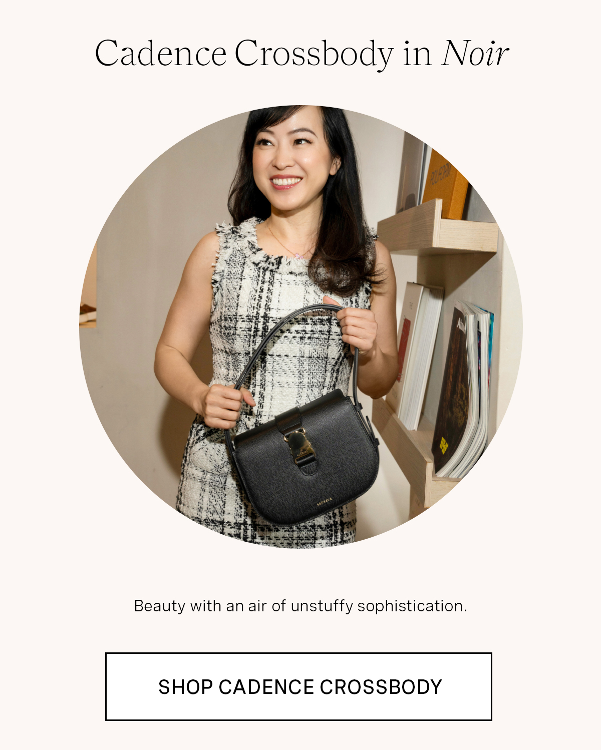 Cadence Crossbody in Noir