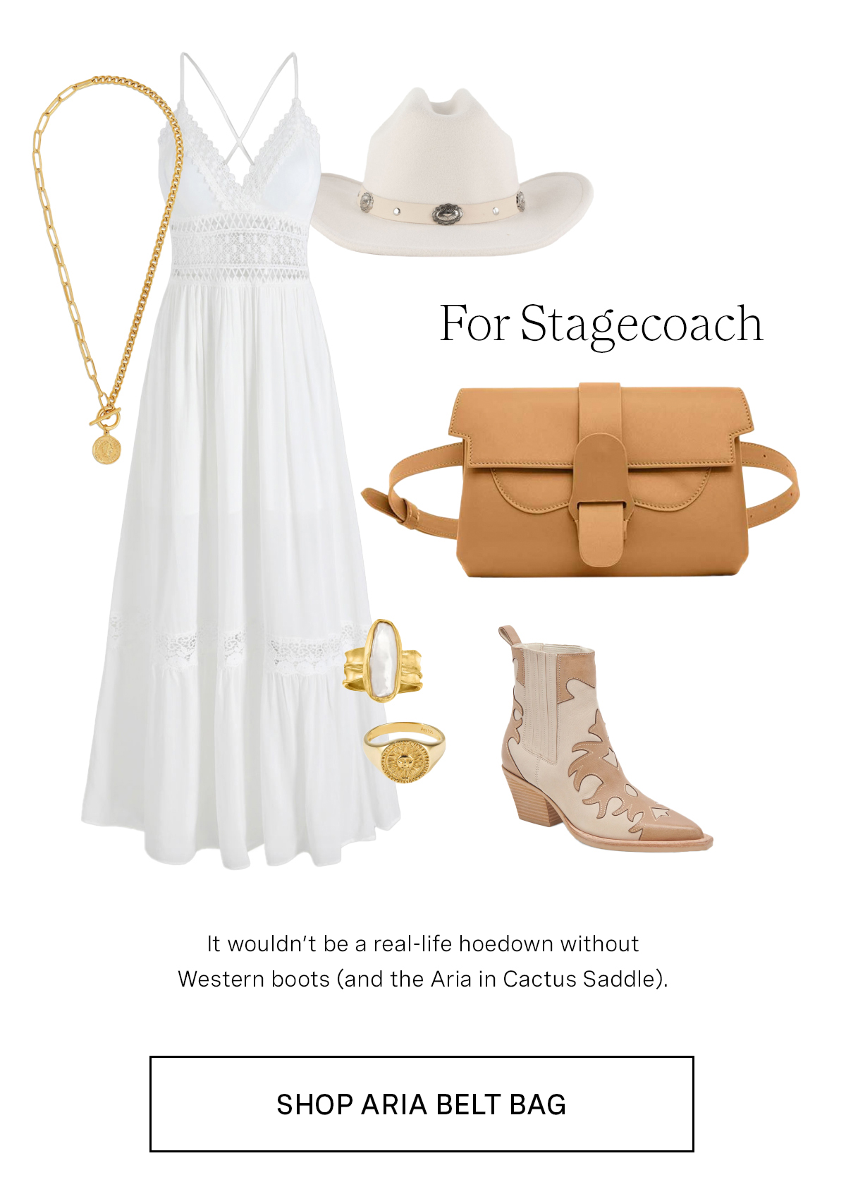 Aria Belt Bag in Saddle