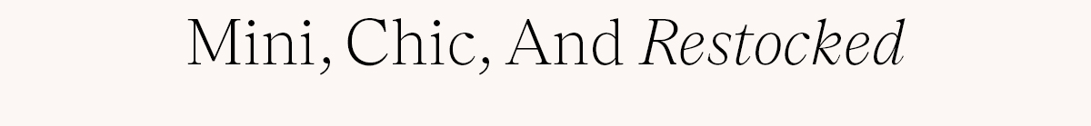 Mini Aria Élevée in Noir