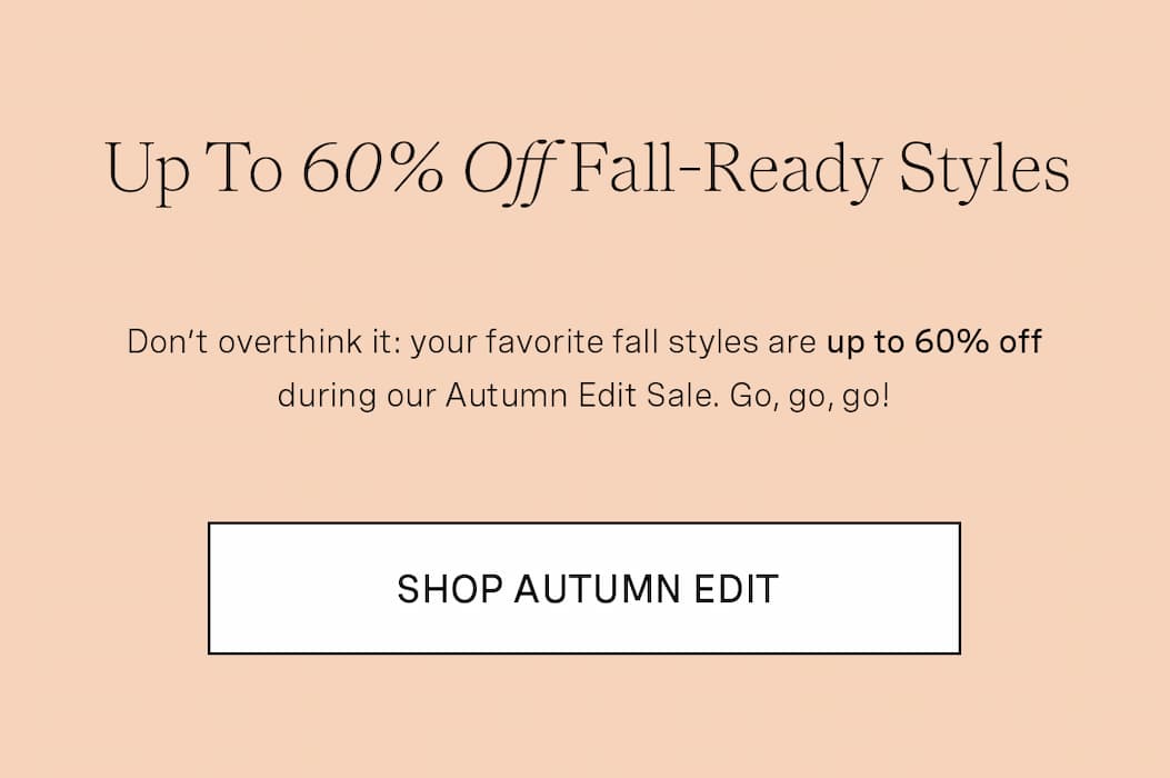 Autumn Edit Sale