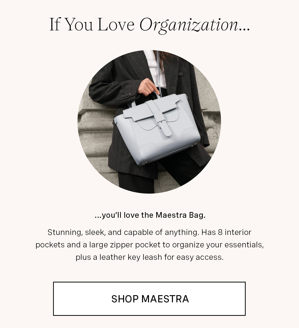 Maestra Bag Pebbled Ice