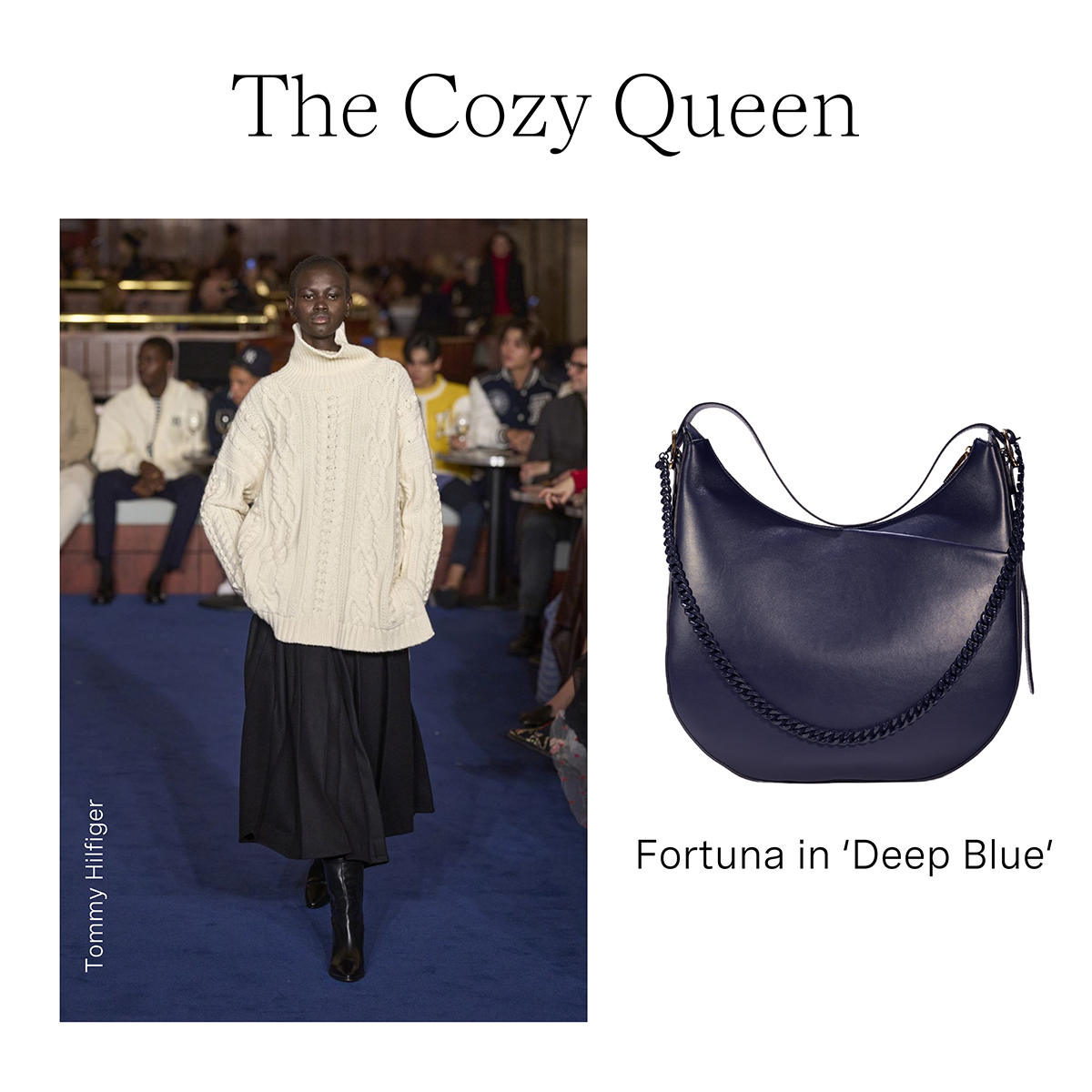 Fortuna Bag in Deep Blue