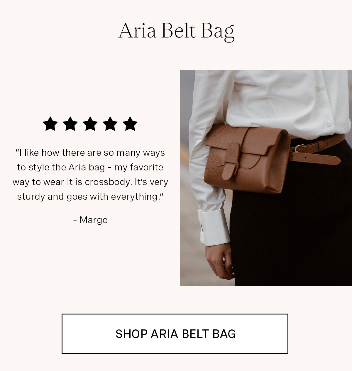 Aria Belt Bag Pebbled Chestnut