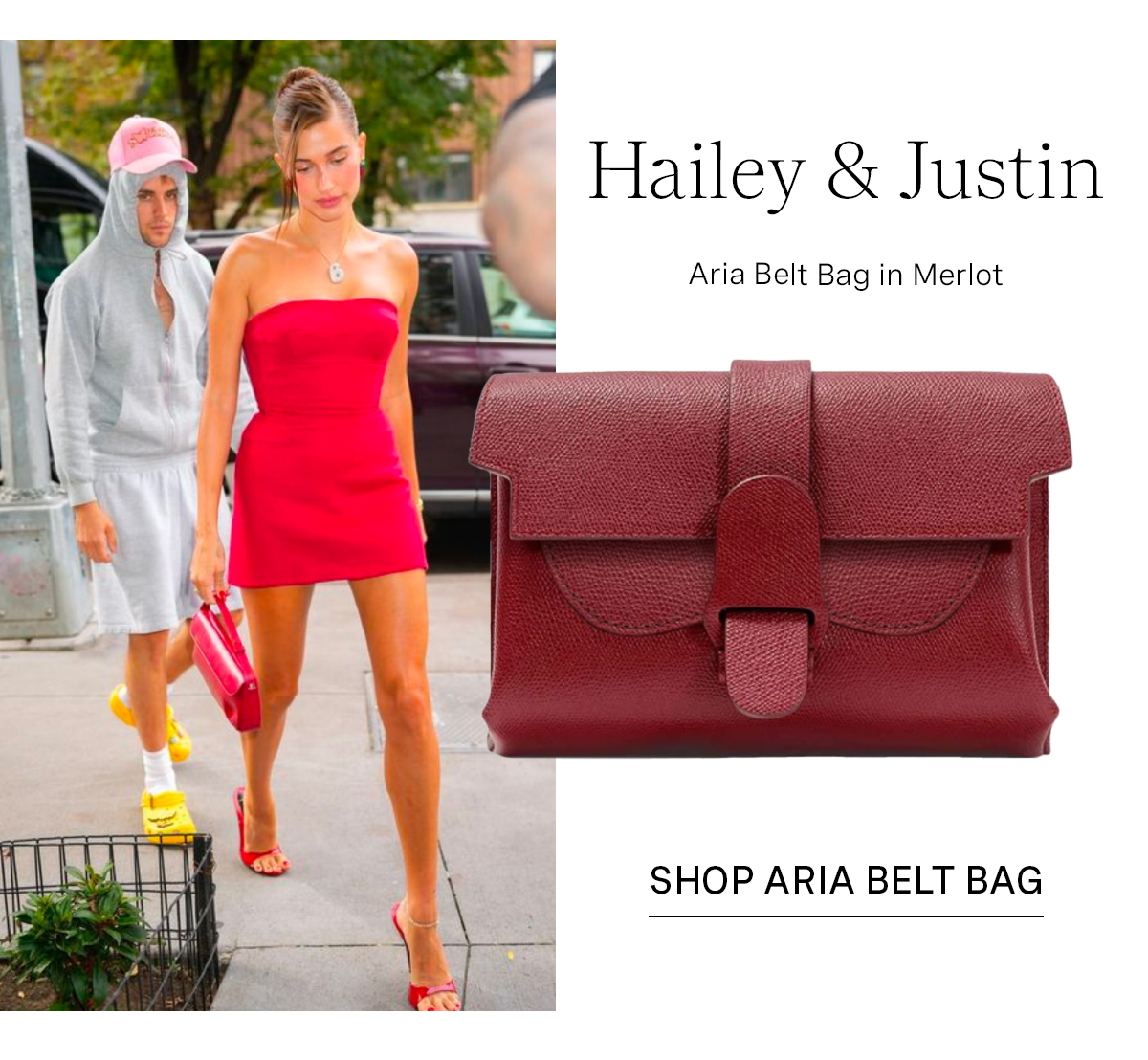 Aria Belt Bag in Merlot