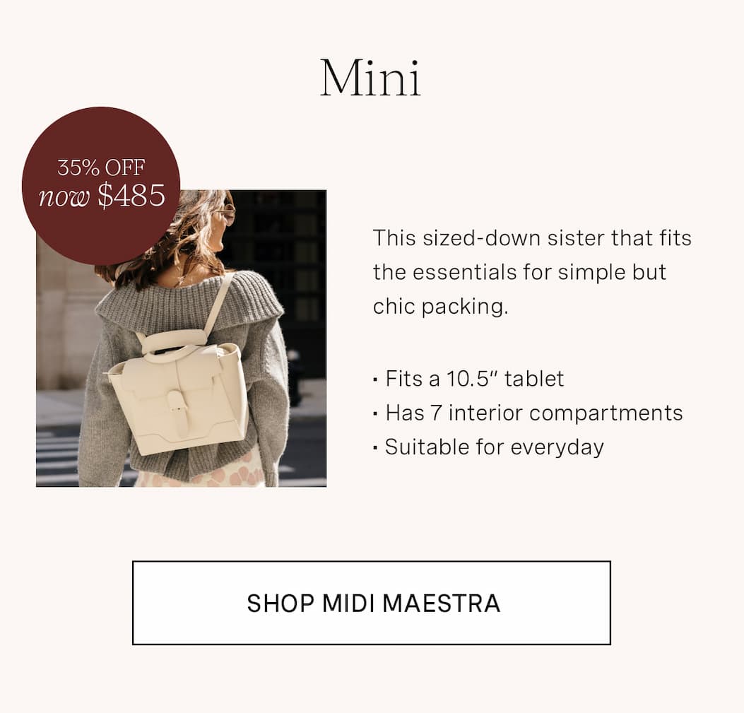 Mini Maestra In Pebbled Cream