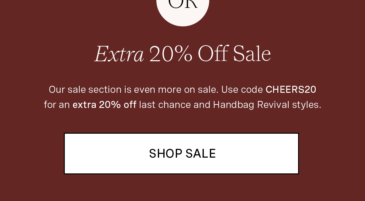 Extra 20% Off Sale