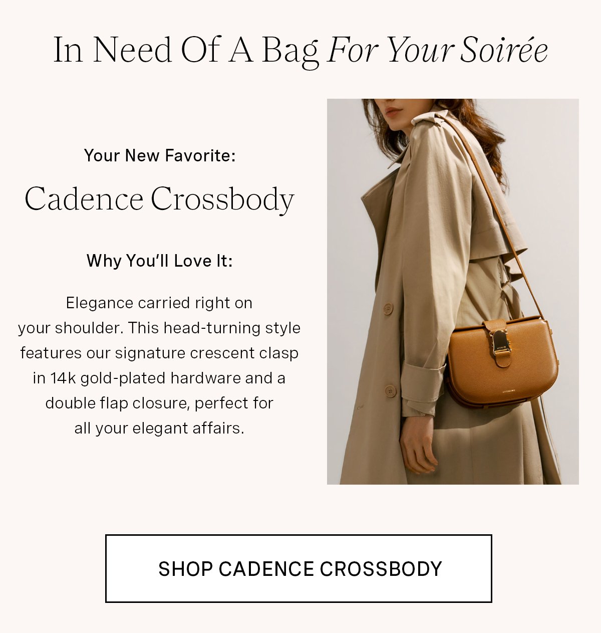 Cadence Crossbody in Chestnut
