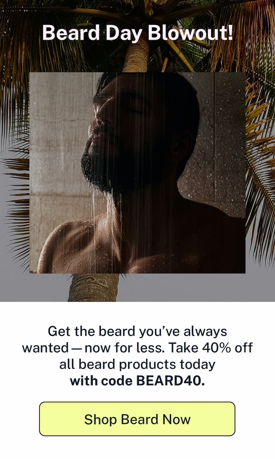 Beard day blowout