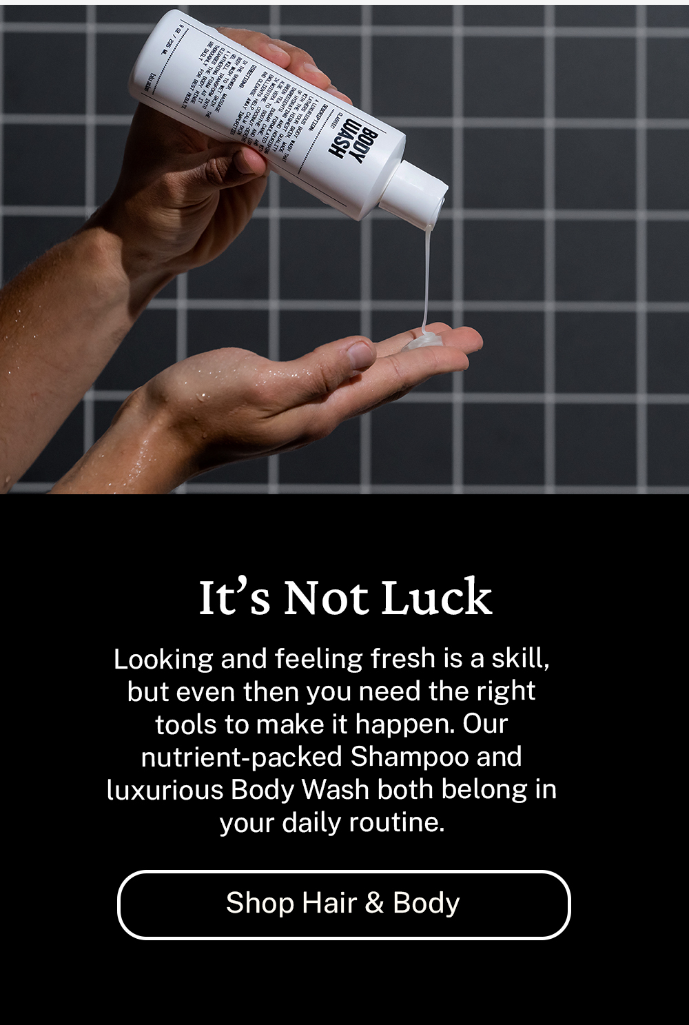 It's not luck