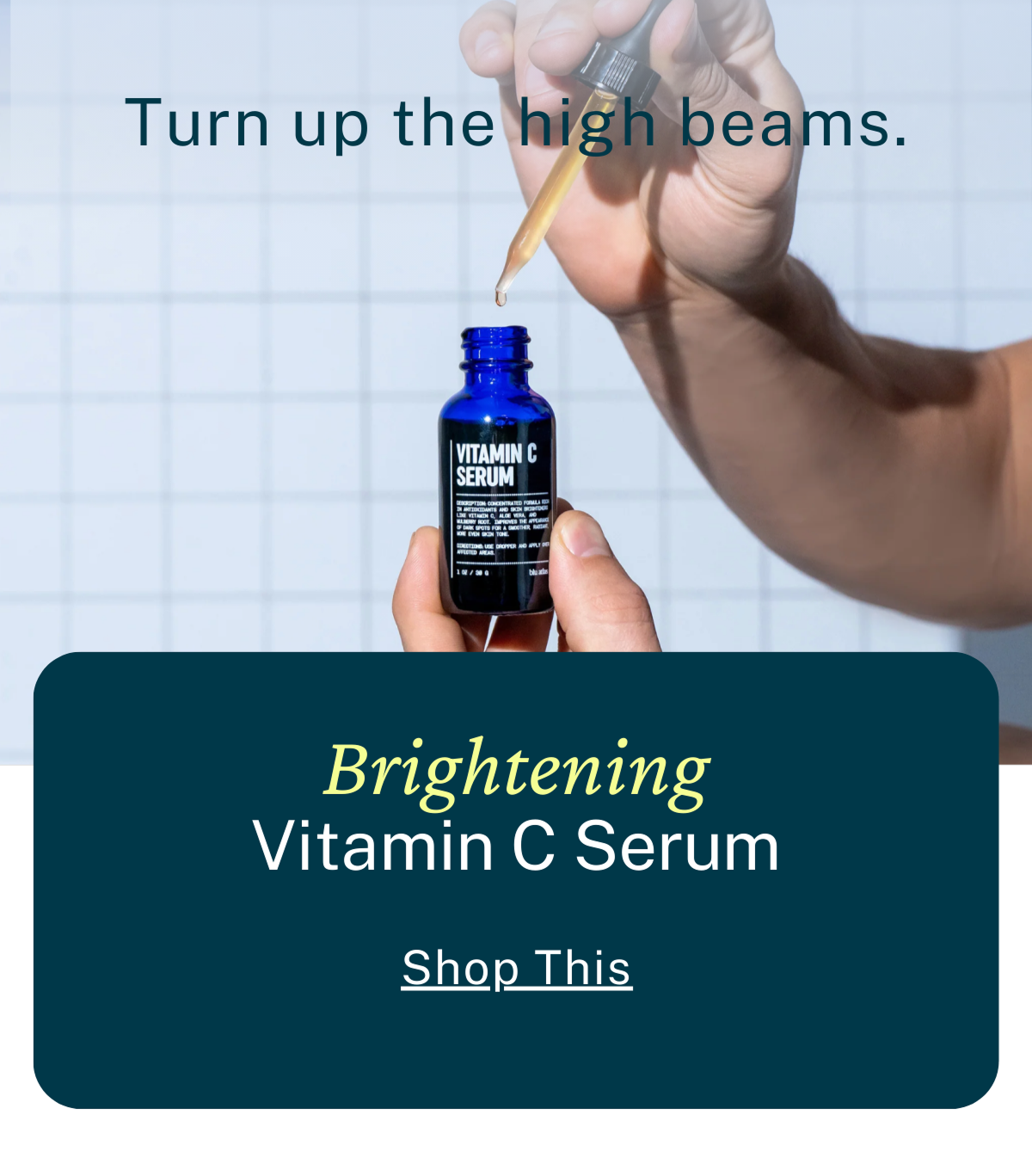 Brightening vitamin C Serum. Shop this. 