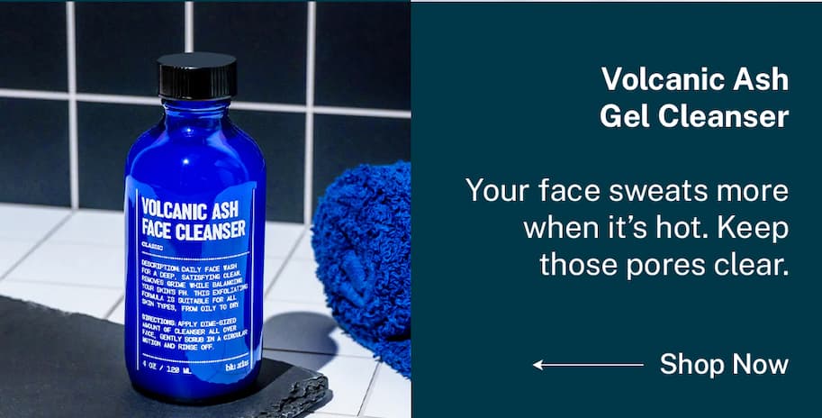 Volcanic ash gel cleanser