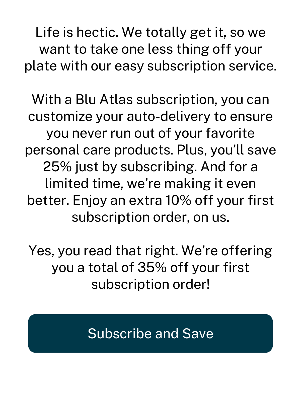 Subscribe and save today.