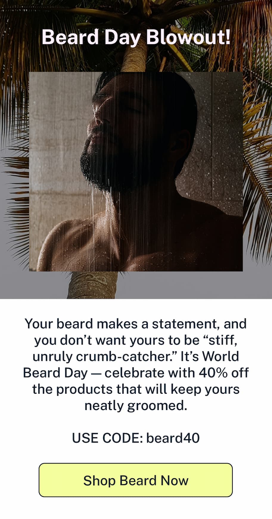 Beard day blowout