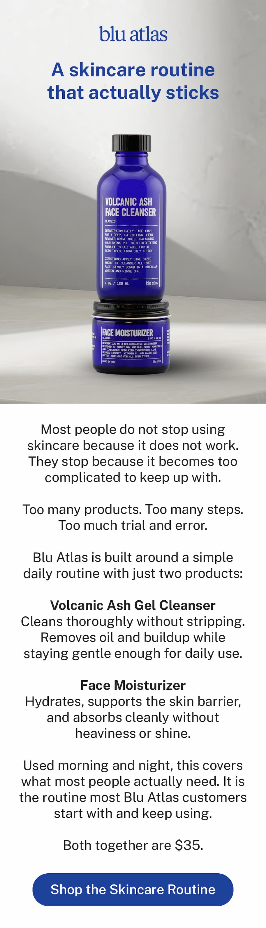 A skincare routine that actually sticks