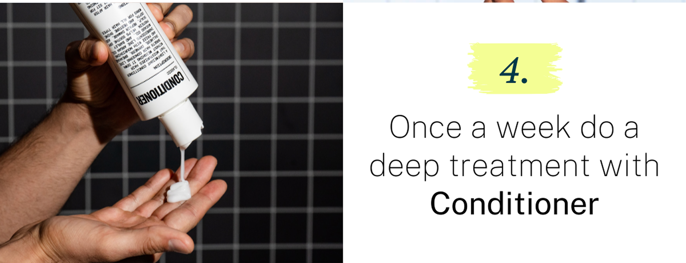 Once a week do a deep treatment with conditioner